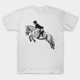 Dappled Grey Cob Showjumping - Commission T-Shirt